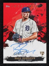 2021 Topps Inception Rookie and Emerging Star Red 33/75 Beau Burrows Auto 09xc