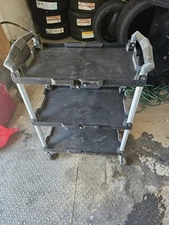 85-188 Pack-N-Roll Folding Collapsible Service Cart, 150LB Capacity, Black