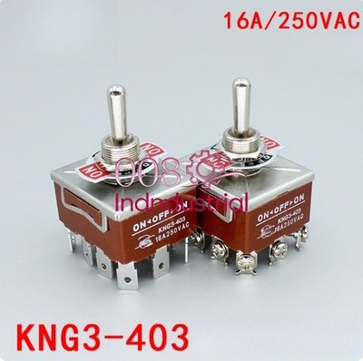 2PC NEW Toggle switch 12 pin 3gears KNG3-403 16A 250VAC Screw pins/pins