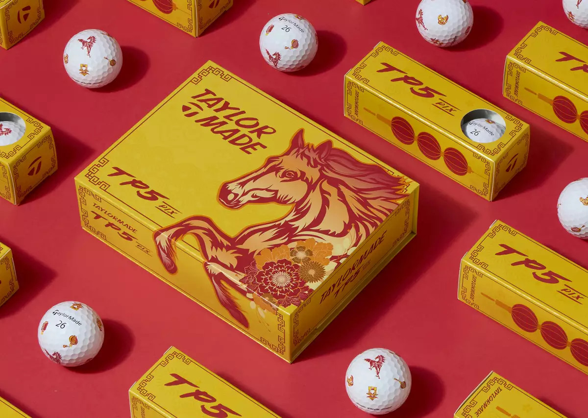 TaylorMade TP5 pix Lunar New Year  Limited Edition Golf Ball - 1 (ONE) New Ball