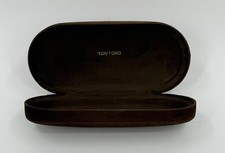 Tom Ford Eyeglasses or Sunglasses Medium Brown Velvet Hard Snap Close Case