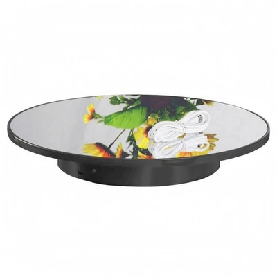Plateau Tournant Miroir Charge 5 Kg Présentoir Tournant Miroir Rotation Lente - Photo 1/4