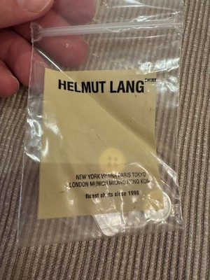 Helmut Lang Collar Stays Spare White Buttons 1/2 Inch & 1cm New Mother Of Pearl