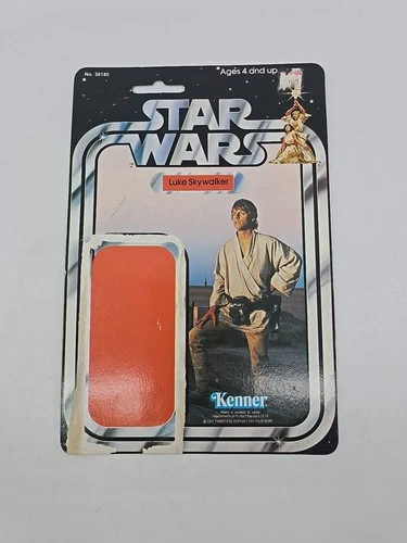 Vintage Star Wars Luke Skywalker Farmboy 21 Back Cardback Kenner 1978
