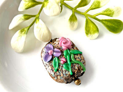 Beautiful 1pcs   Artisan lampwork glass bead  stunning