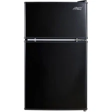 Arctic King 3.2 Cu ft Two Door Mini Fridge with Freezer, Black, E-Star, ARM32D5A