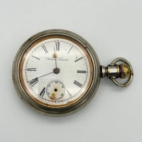 1897 Waltham 18S 7J No. 18 Model 1883 Pocket Watch - For Parts - Water Damage