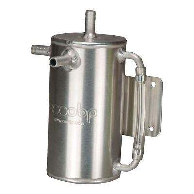 OBP Universal Oil Catch Tank - rund, 1 Liter Fassungsvermögen - 90 mm Durchmesser x 170 mm