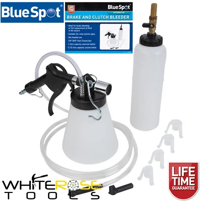BlueSpot Brake and Clutch Bleeder 1/4" BSP Inlet One Handed Use Fluid Bleeding - Image 1 of 3