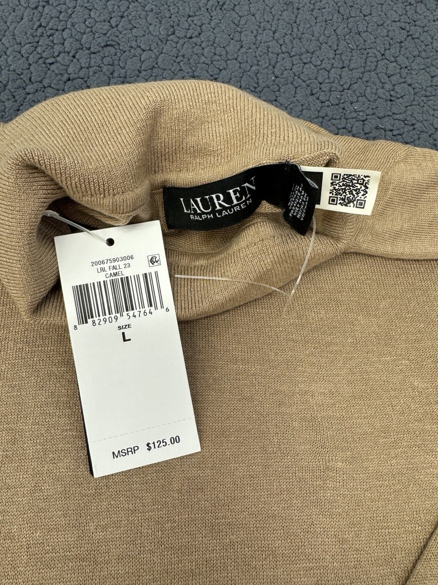 Lauren Ralph Lauren Silk-Blend Turtleneck Sweater Women's