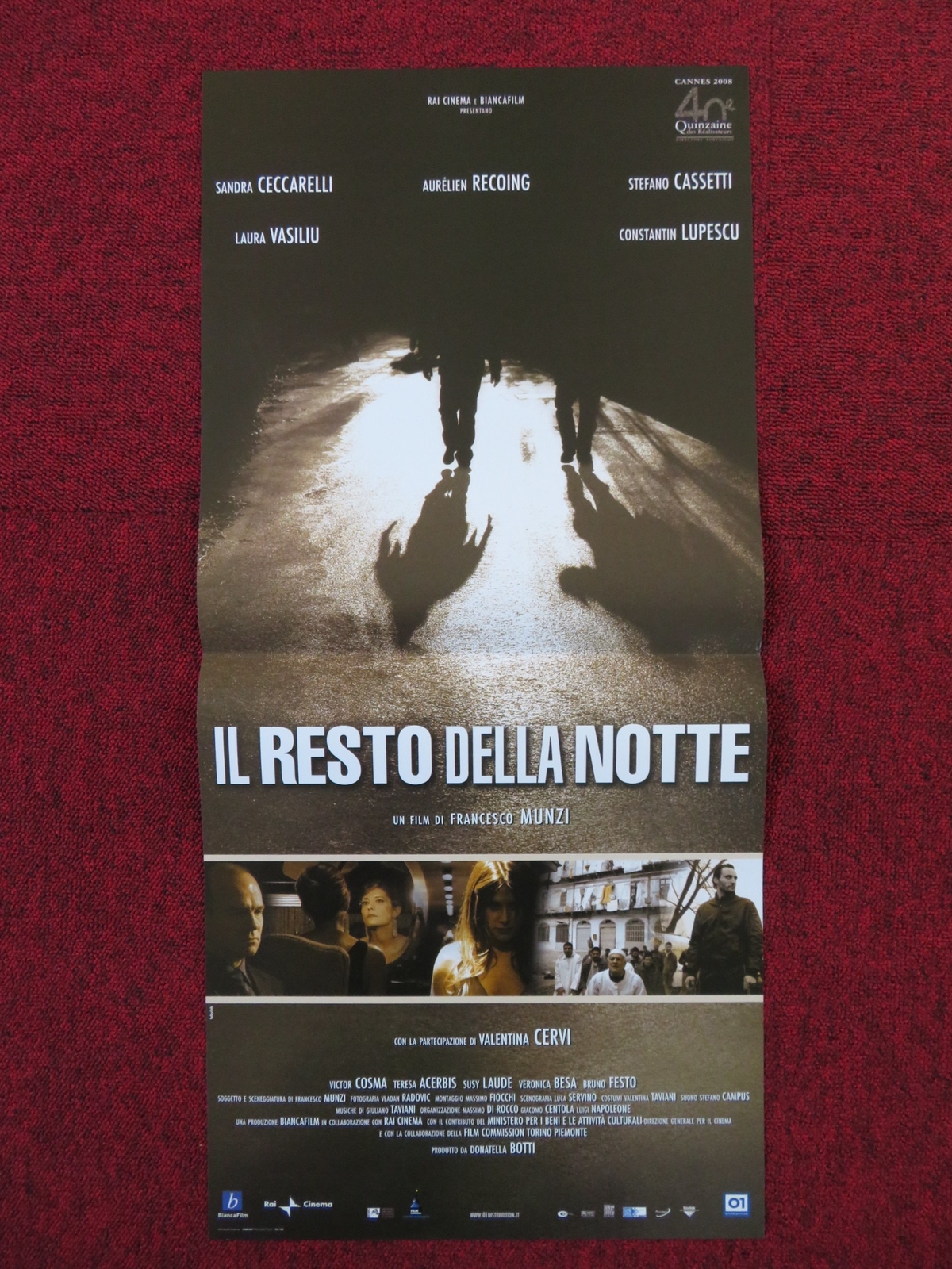 Locandina originale film Il resto della notte (2008) - Regia di Francesco Munzi