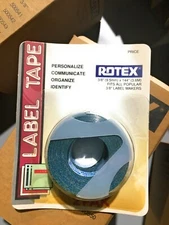Rotex 3/8” Manual Embossed Label Maker Tape Total 288” Green - 2 Pack - NOS