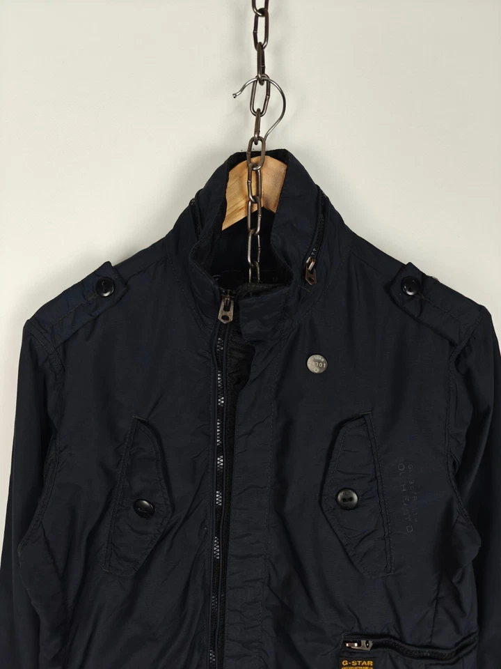 G Star RAW Marker Jacket Double Close Navy size M - Image 2 of 4