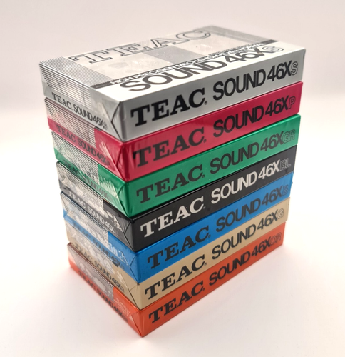 TEAC Sound 46X 7 COLOR SET R2R Normal Position Type I Blank Audio Cassette Japan - Picture 3 of 4