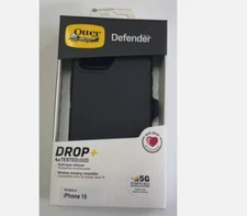 Otterbox Defender case for iPhone 15 Black color Otterbox with Holster case