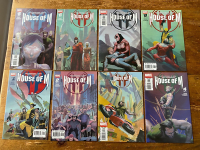 House of M #1-8 Complete Series Marvel Comic 2005 Avengers X