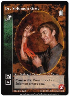 Dr. Solomon Grey Caitiff Keepers of Tradition 2018 BCP V:TES VTES Vampire CCG