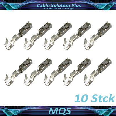 10x MQS Quadlock Buchse Stecker Crimp Kontakt 0,50²-0,75² gedichtet passt zu VW