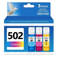 502 Ink Refill Bottles ET-2850 ET-3850 ET-15000 ET-4850 502 Color Ink Compati...