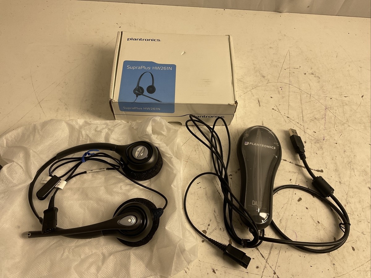 Plantronics HW261N SupraPlus Headsets PLUS plantronics DA55 USB