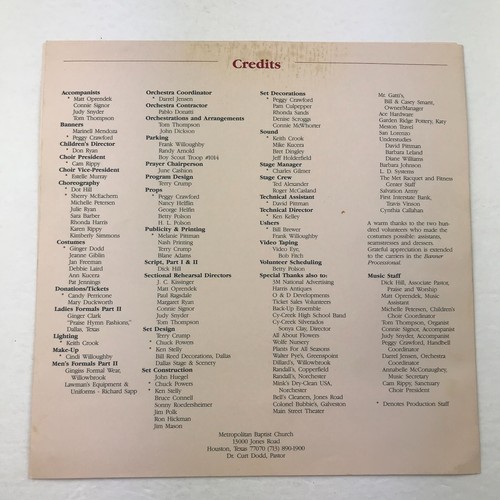 Vintage 1989 Christmas At The Met America Remembers Program - Bild 6 von 8