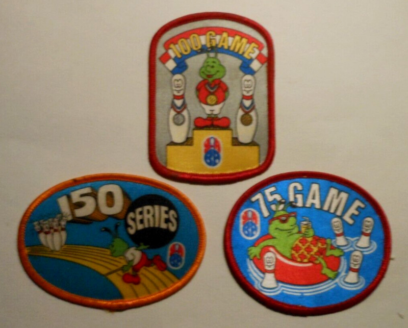 (3) YABA YOUNG AMERICAN BOWLING ALLIANCE PATCHES unused