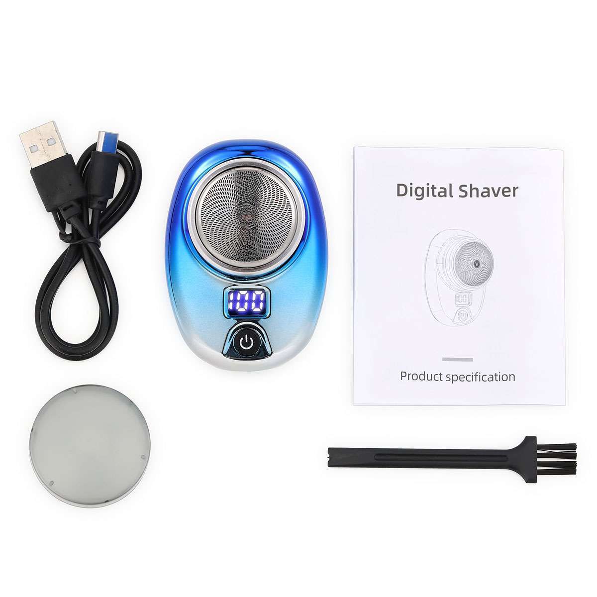 Mini-Shave Portable Electric Razor for Men USB Rechargeable Shaver Home Travel