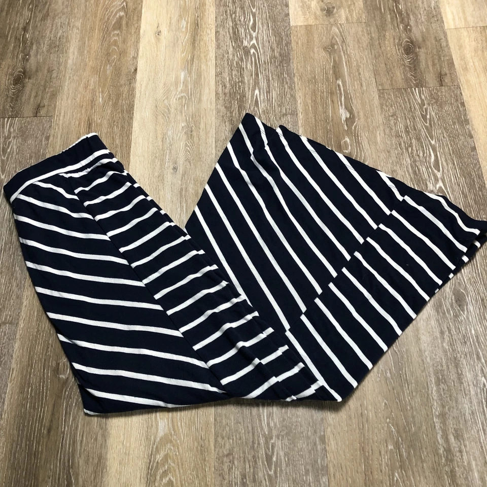 Maxi falda informal a rayas azules cintura elástica MAURICES para mujer talla mediana Foto 2 de 4