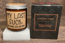 My Last F Candle - Funny Gag Gift Women Men, GSPY Lavender Scented Soy Candle🤣