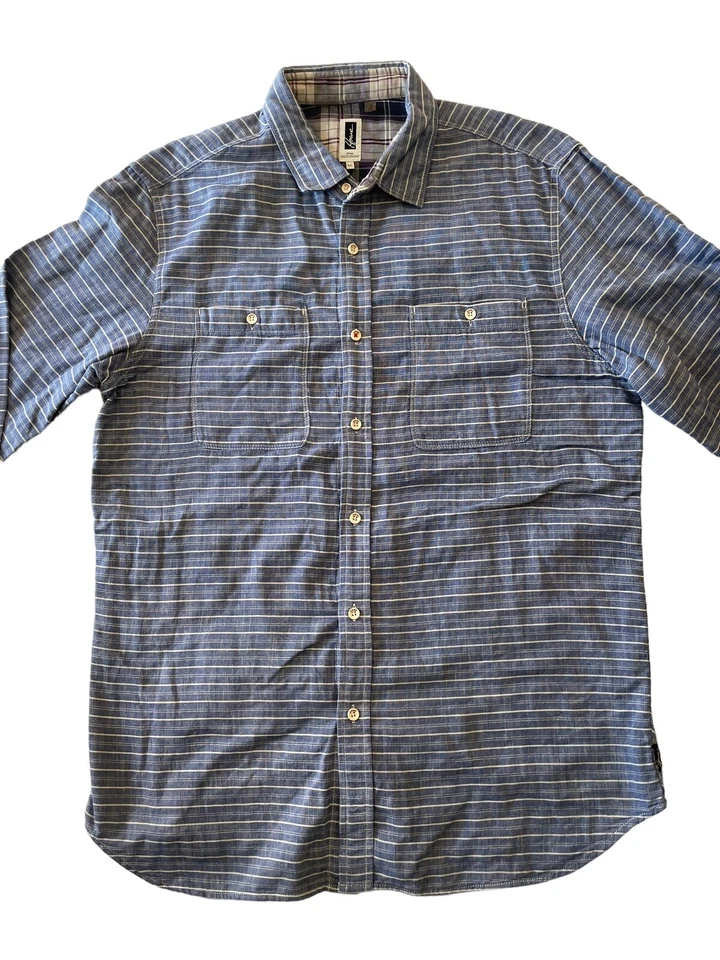 Howe Creative Workforce Long Sleeve Button Up Collared Shirt Blue Size XL GUC - Image 2 of 4