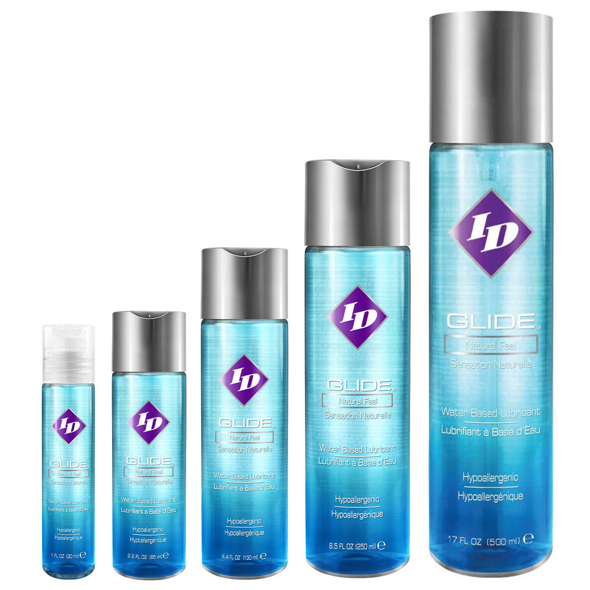 Anal Vaginal Lubricant Water Based Lube Premium ID Glide 30/65/130/250/500ml