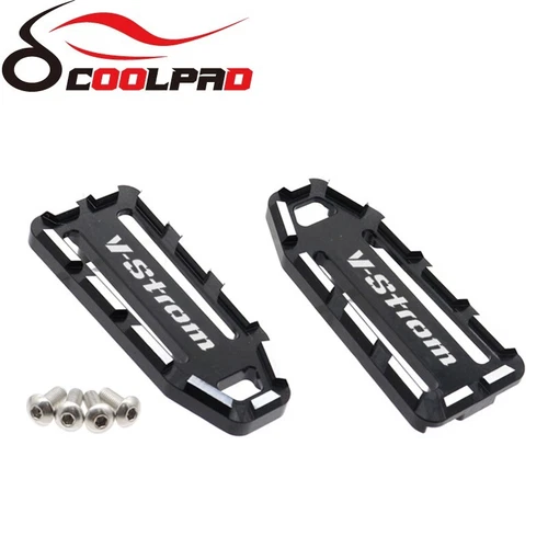 DL650 DL1000 CNC Front Foot Pedal Pad Foot Peg Cover For Suzuki V-Strom 650 1000 - Picture 4 of 7