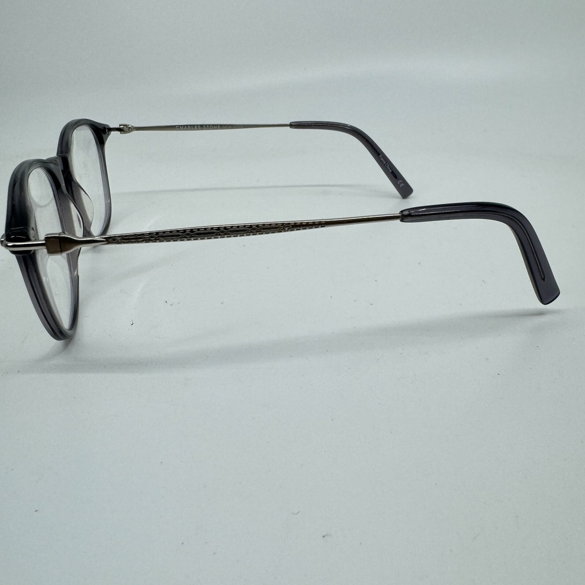 Charles Stone NY30052 Full Rim Gray Used Eyeglasses Glasses  display picture 1