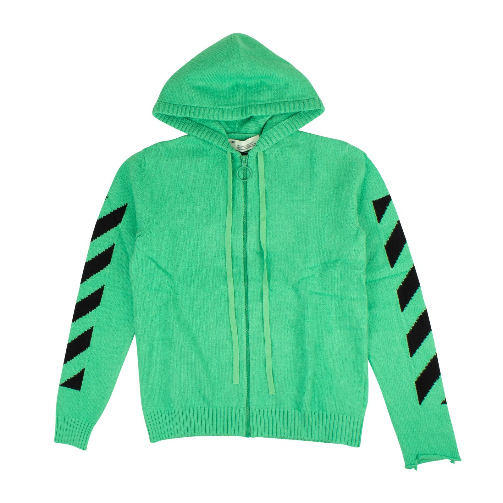 NWT OFF-WHITE C/O VIRGIL ABLOH Green Diagonal Knit Logo Hoodie Size XXS  $875 | eBay