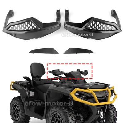 Handguard Shield Protector Cover Black For Can-Am Outlander 450 500 570 650 800