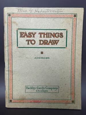 Easy Things To Draw Augsburg Beckley Cardy Company Chicago Learning Book USED