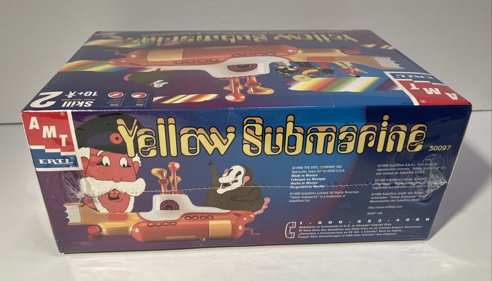 THE BEATLES YELLOW SUBMARINE Model Kit AMT Ertl 1999 Unbuilt Shrink
