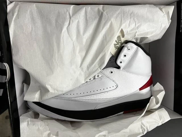 2022 Nike Air Jordan 2 Retro OG Chicago 8-15 White Varsity Red