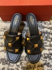 Valentino Garavani 65MM Roman Stud Sandal Size 37