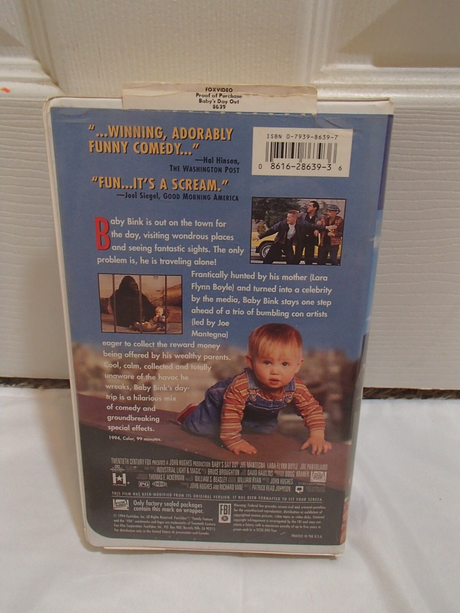 Babys Day Out VHS, 1994 Clamshell | eBay