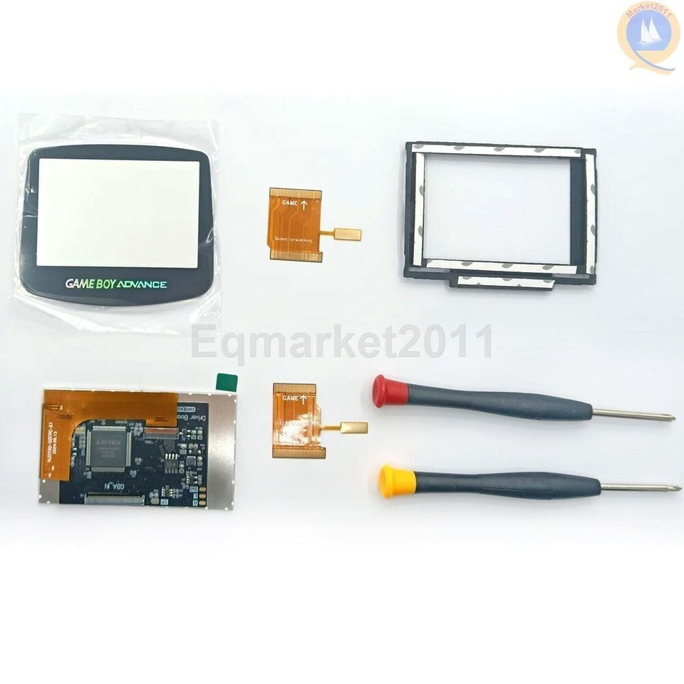 GameBoy Advance IPS Backlight Kit 720x480 LCD Drop in for GBA Game Boy ...