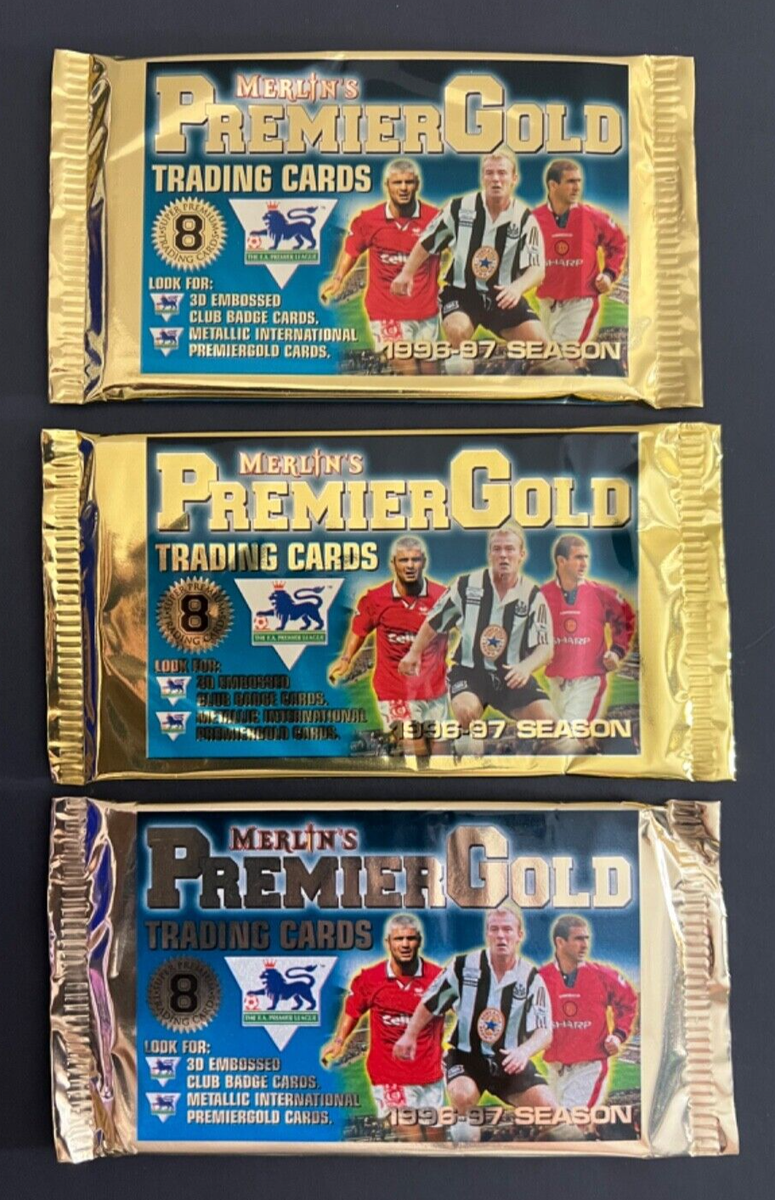 Merlin Premier Gold 96/97 Extremely Rare 3 Packs Look For Beckham