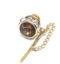 TOPAZ CRYSTAL TIE TACKS