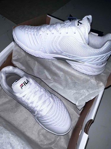 Zapatos de tenis para mujer Fila Axilus 2 energizados blancos talla 7 nuevos en caja - Imagen 8 de 12