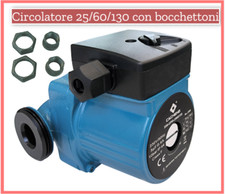 Pompa circolatore acqua elettropompa caldaia termocamino riscaldamento 25 60-130