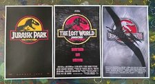 Jurassic Park Trilogy 11" X 17" Collector's Movie Posters ( Set of 3 )