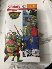 Boys Teenage Mutant Ninja Turtles 5 Pack Character Underwear, Size 6