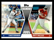 2011 Topps #DD-BW Lance Berkman / Brett Wallace Diamond Duos card