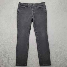 Tommy Hilfiger Jeans Women 10 Black Skinny Casual Denim Stretch Pockets Mid Rise
