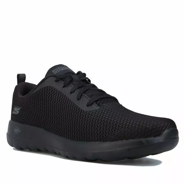 Women s Skechers Go Walk Paradise Lace up Cushioned Trainers in Black